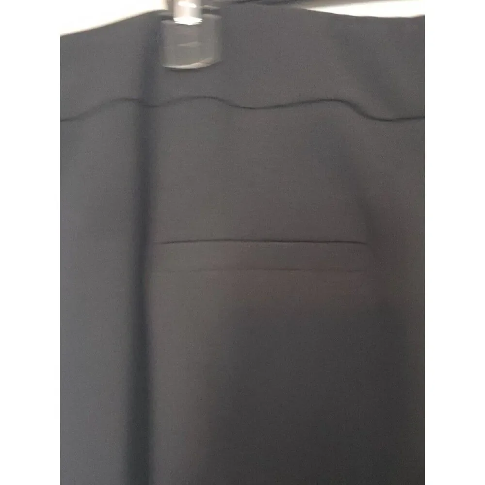 Soho Black Skinny Ponte Pants with Zip Accent